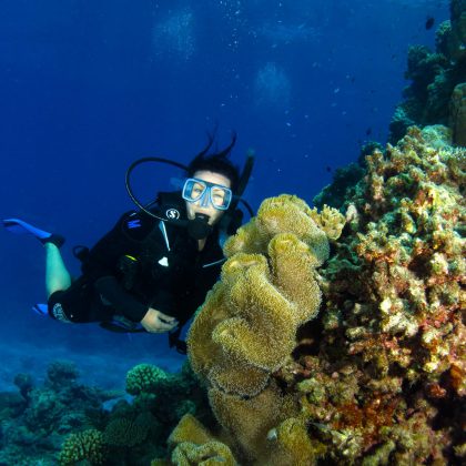 Diver on OceanQuest, Cairns