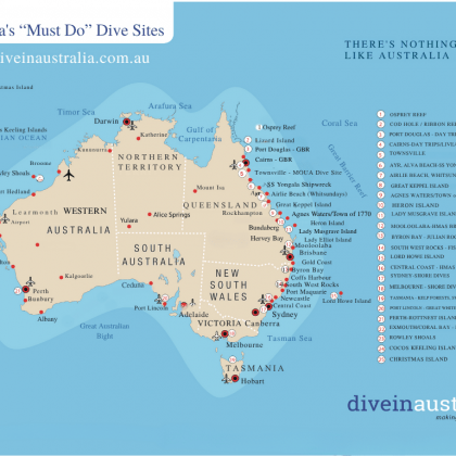 Dive Map of Australia